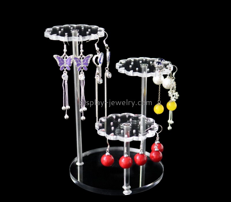 Perspex item manufacturer custom plexiglass jewelry earring display stand EDJ-557