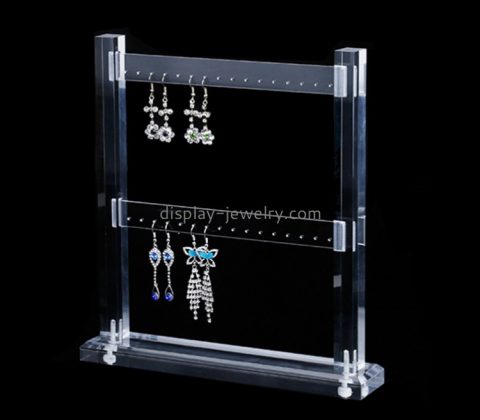 Plexiglass stand manufacturer custom acrylic earring display rack lucite jewelry display stand EDJ-540