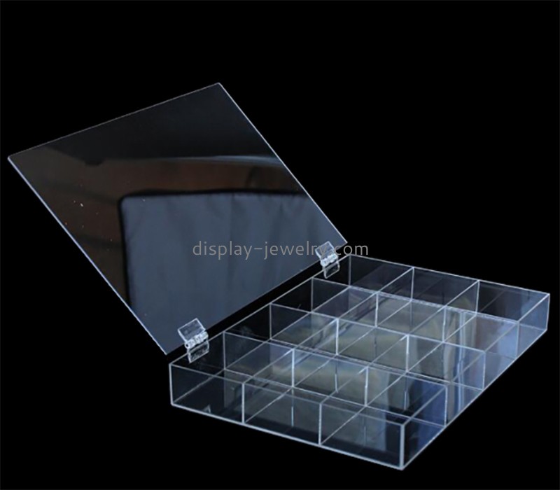 China acrylic manufacturer custom lucite jewelry organizer case ODJ-134