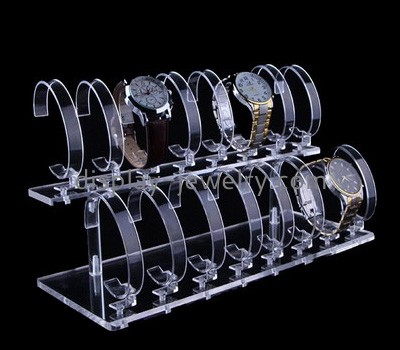 Custom 2 tiers acrylic watch display stands WDJ-042