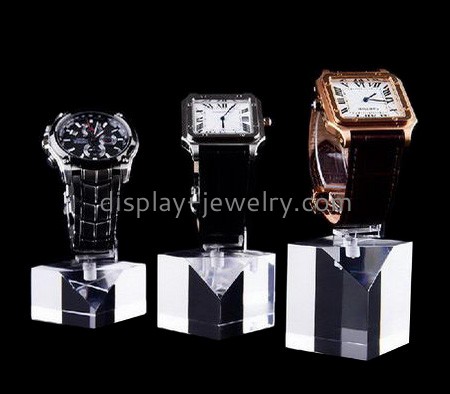 Factory hot selling acrylic display blocks watch holder counter top display stands WDJ-003