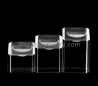 Acrylic plastic supplier customized acrylic plastic blocks ring holder RDJ-206