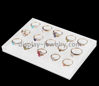 Jewelry display manufacturers customized large acrylic block wedding ring holder necklace RDJ-164