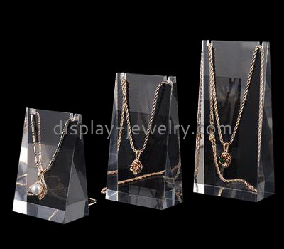 Customize clear tall necklace display stand NDJ-605