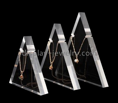 Customize clear multiple necklace display stand NDJ-594