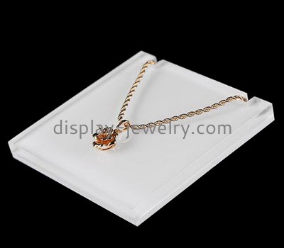 Customize white plastic necklace holder NDJ-587