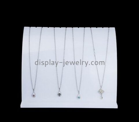 Customize acrylic white necklace display stand NDJ-504