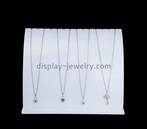 Customize acrylic white necklace display stand NDJ-504