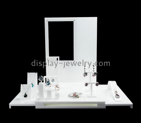 Bespoke white acrylic jewellery display stands NDJ-467