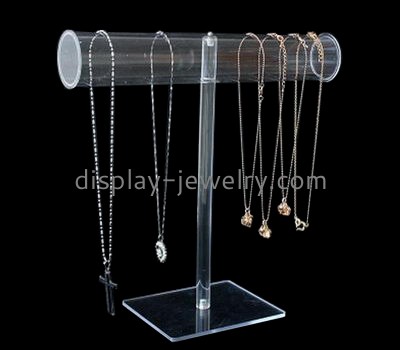 Bespoke T bar transparent acrylic jewelry stand NDJ-456