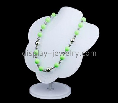 Bespoke white acrylic necklace bust display NDJ-447