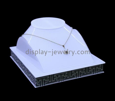 Customized acrylic jewelry bust display NDJ-439