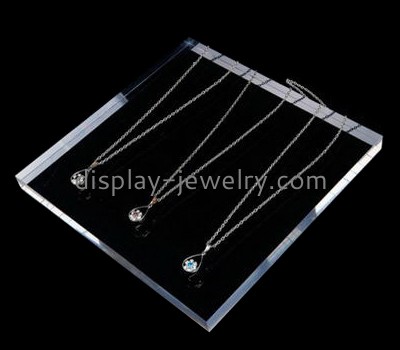 Customized clear acrylic long necklace organizer NDJ-418