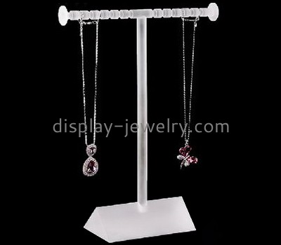 Customized acrylic t bar necklace display NDJ-391