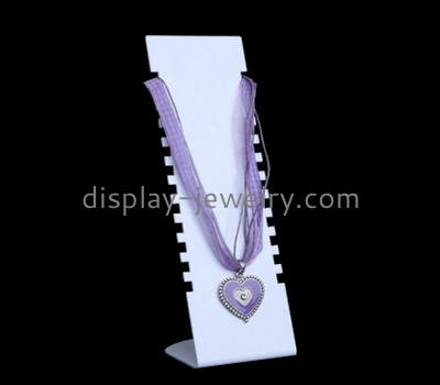 Acrylic plastic supplier custom plexiglass jewelry stand for long necklaces NDJ-352