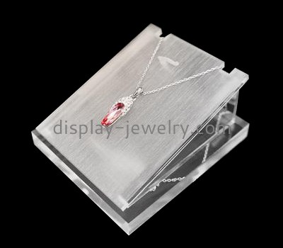 China acrylic manufacturer customized handmade retail product display stands necklace holder NDJ-297