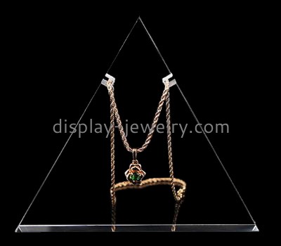 Acrylic plastic supplier customized acrylic necklace jewlery display stand NDJ-273