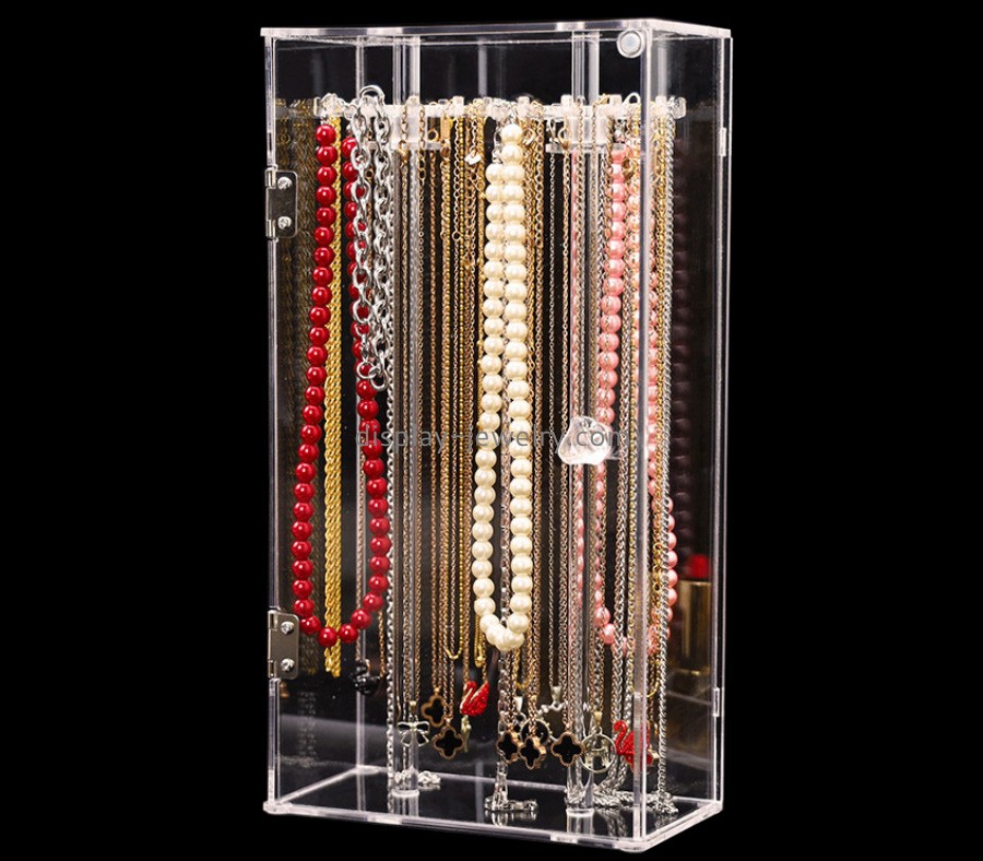 Custom acrylic necklace jewelry retail box display stand NDJ-181