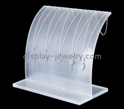 Custom white small acrylic perspex acrylic jewelry necklace display stands organizer holder NDJ-173