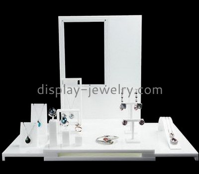 Custom acrylic jewelry necklace and earring displays stands cheap NDJ-171