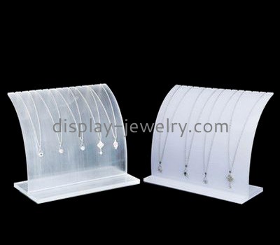 Custom acrylic tabletop jewelry earring necklace holder display stands design NDJ-161