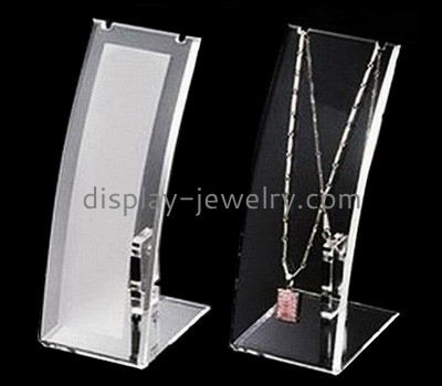 Custom acrylic plastic retail fashion jewelry long necklace displays stand NDJ-156