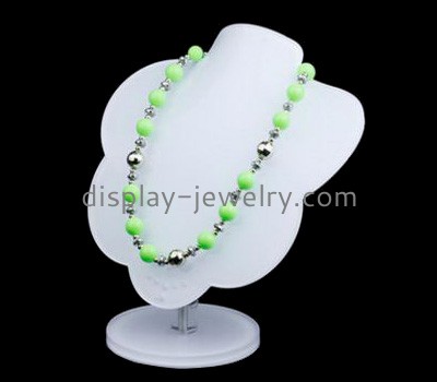 Custom small acrylic plastic necklace bust display stands NDJ-151