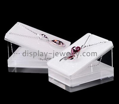 Custom acrylic stand tabletop jewelry large necklace holder display NDJ-148