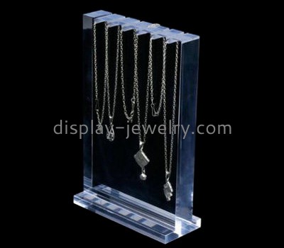 Custom acrylic product jewelry retail necklace display stands cheap NDJ-144