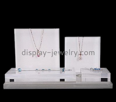 Customized lucite acrylic jewelry display stands for necklaces NDJ-132