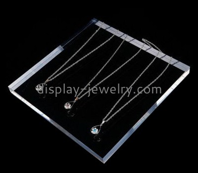 Customized clear plastic display stands jewelry necklace holder display stands for jewellery NDJ-122