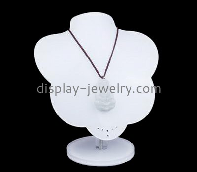 Customized plastic display holders jewelry bust display necklace organizer NDJ-121