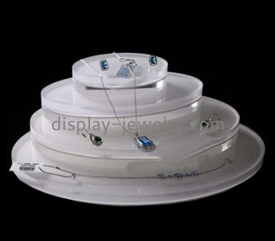 Customized acrylic table top plastic display stands cheap necklace display stands necklace and earring display NDJ-120