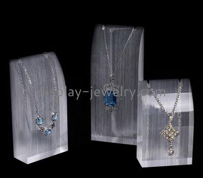 Custom acrylic necklace display stands jewelry display holders plexiglass stands for display NDJ-108