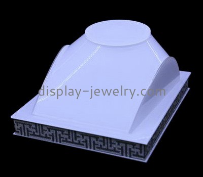 Acrylic retail displays wholesale display jewelry white necklace stand NDJ-070