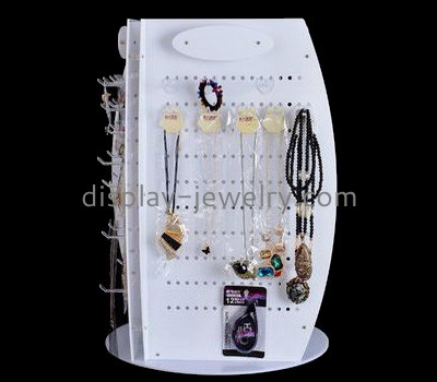 Custom acrylic display and holders jewlery display white necklace display stand NDJ-059