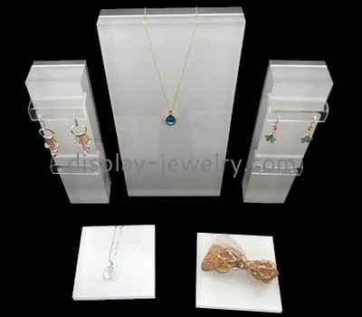 Custom acrylic merchandise display multiple necklace display stand cheap jewellery display stands NDJ-057