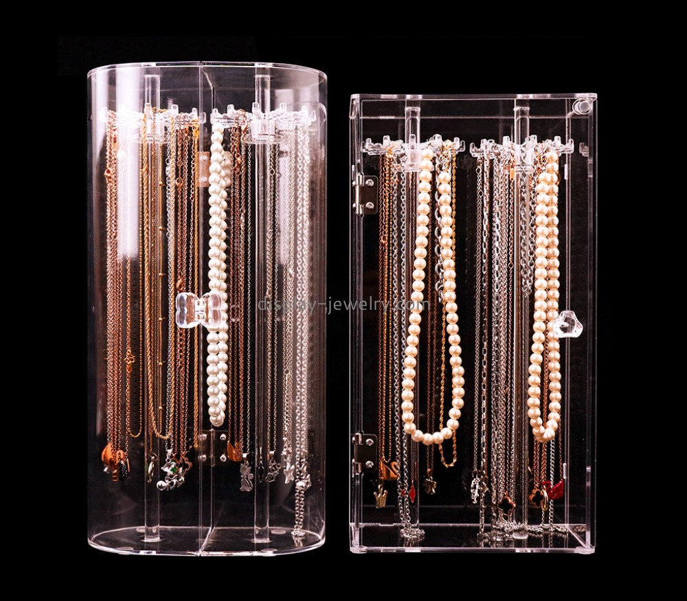 Custom design acrylic tabletop display jewelry display stands necklace display case NDJ-045