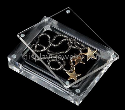 Customized acrylic shop display jewelry boxes and displays multiple necklace display NDJ-043