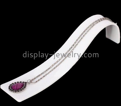 Custom design plastic display racks display necklace stands necklace jewelry holder NDJ-040