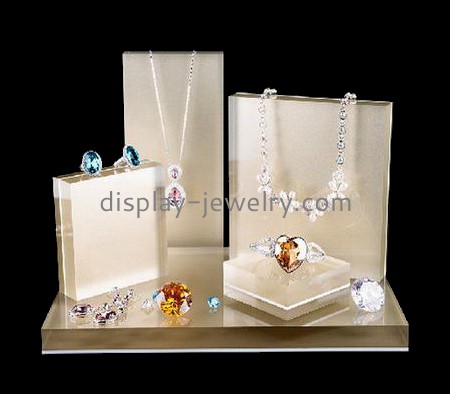 Custom design acrylic plexiglass display perspex jewellery display ring necklace holder NDJ-015