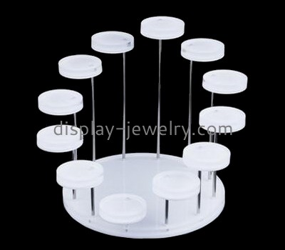 Plastic company custom lucite fabrication standing earring holder EDJ-346