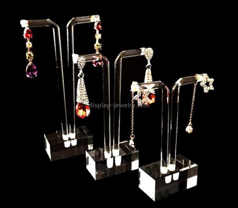 Retail display manufacturers custom plexi earring stands for sale EDJ-338