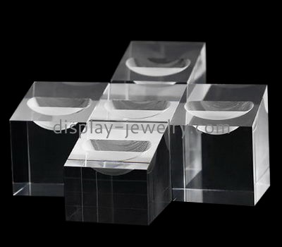 Perspex suppliers custom clear acrylic blocks earing stand for display EDJ-269