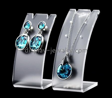 Perspex suppliers custom acrylic countertop necklace and earring display EDJ-162