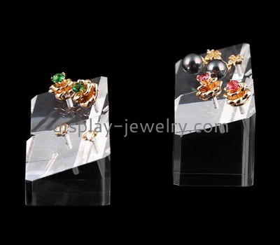 Acrylic display factory customized lucite block earring jewelry display EDJ-133