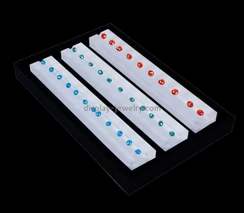 Plexiglass factory customize acrylic earring display holder perspex pendant display block EDJ-526