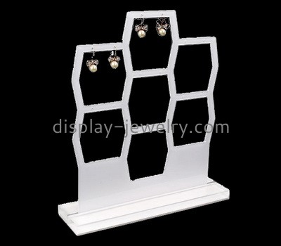 Customize acrylic earrings display stands plexiglass jewellery display racks EDJ-513