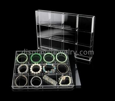 Custom clear acrylic bracelets organizer box BDJ-270