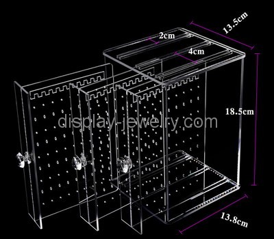 Clear acrylic earring organizer EDJ-473